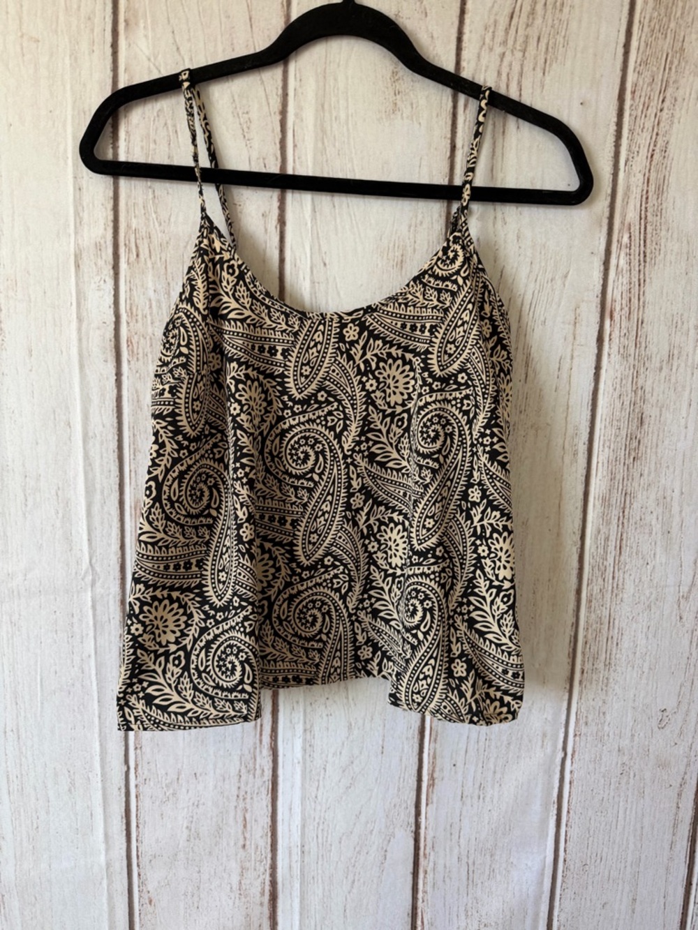 Indian Tropical Fashion Paisley Print Camisole Tank Top Size S/ M